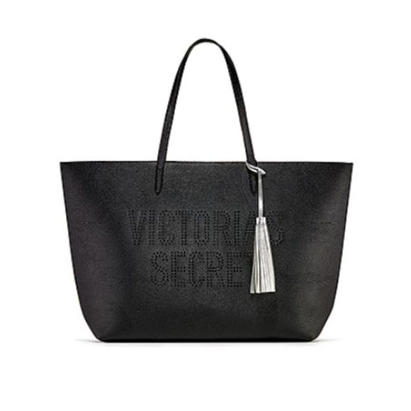 NWT Victoria's Secret Black Tote - Picture 1 of 5